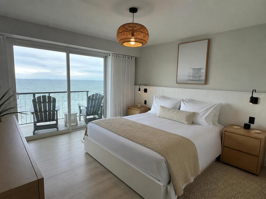 Original photo of a bedroom with no editing